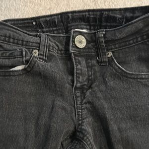 Girls justice black jeans size 7R